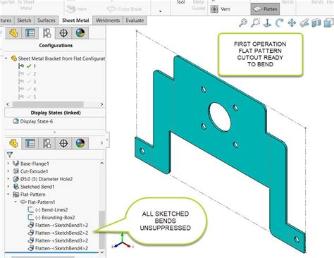 solidworks bom list length of sheet metal part|solidworks sheet metal sketch.